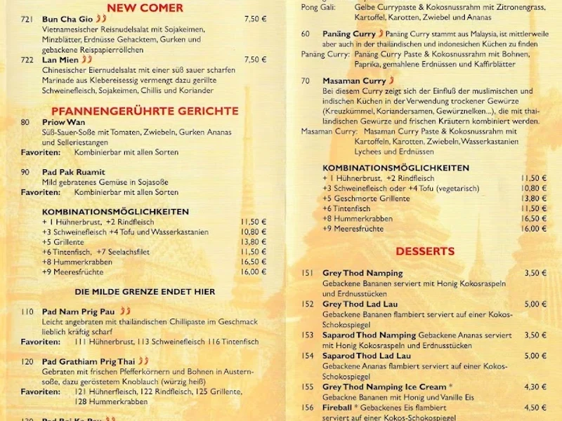 menu 0 of Thaihaus Lemongrass