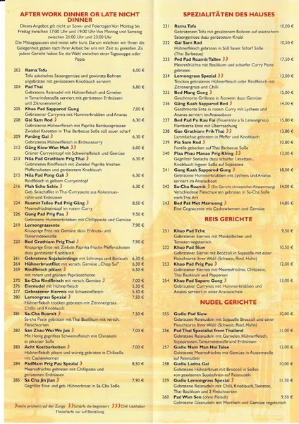 menu 1 of Thaihaus Lemongrass