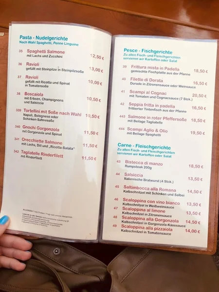 menu 1 of Sant' Angelo - Trattoria & Bar