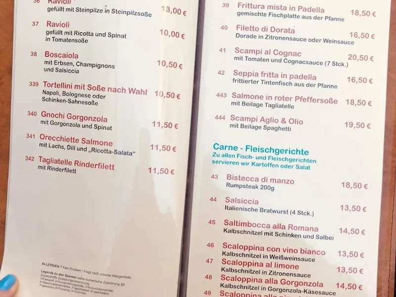 menu 1 of Sant' Angelo - Trattoria & Bar