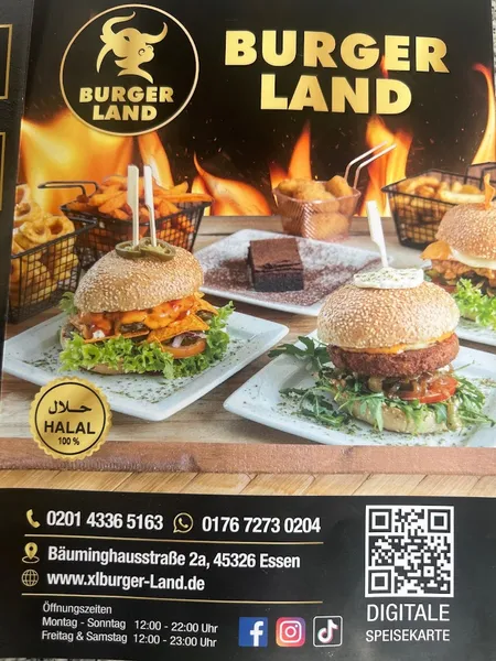 menu 0 of Burger Land Essen