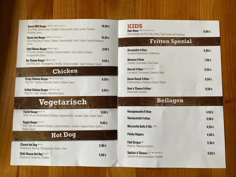 menu 1 of Die Burgerschmiede Foodtruck