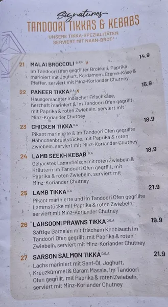 menu 0 of SVAAdish Winterhude