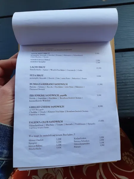 menu 1 of Paledo - Café & Deli