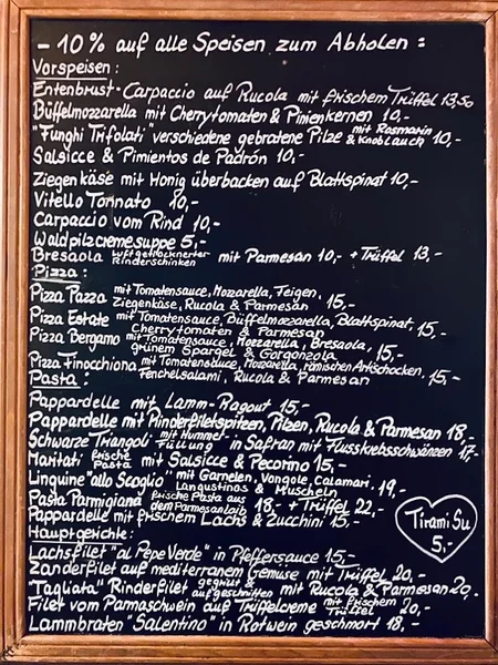 menu 0 of Trattoria Salento