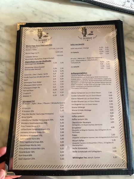 menu 2 of Restaurant Franz Ferdinand