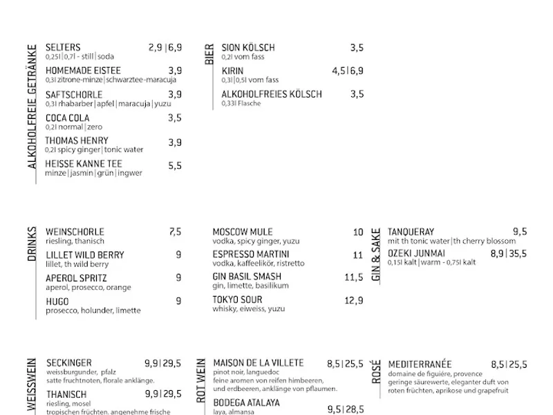 menu 0 of DAIKAN IZAKAYA (Nippes)