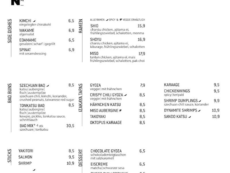 menu 2 of DAIKAN IZAKAYA (Nippes)