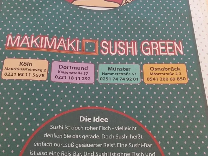 menu 1 of Maki Maki