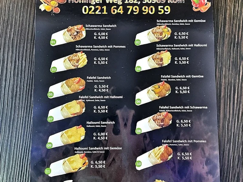 menu 0 of JaSalam Imbiss - Schawarma - Falafel