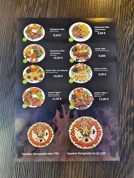 menu 1 of JaSalam Imbiss - Schawarma - Falafel
