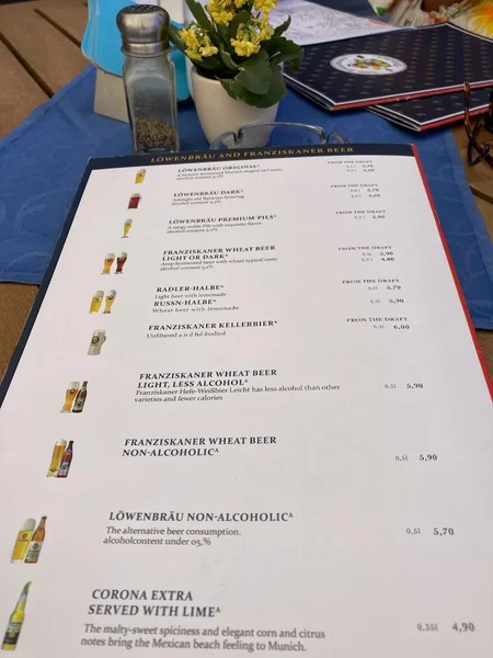 menu 2 of Zum Franziskaner