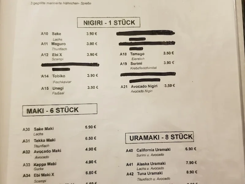 menu 0 of Huna Asia Food