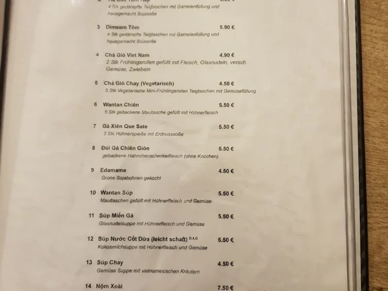 menu 2 of Huna Asia Food