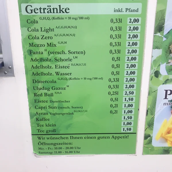 menu 1 of Kebapgarten