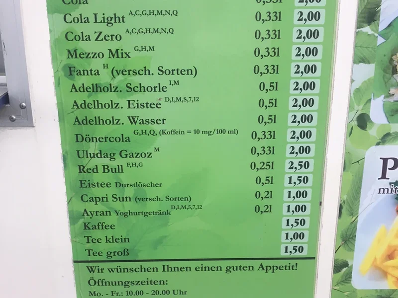 menu 1 of Kebapgarten