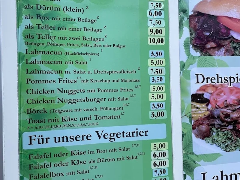 menu 2 of Kebapgarten