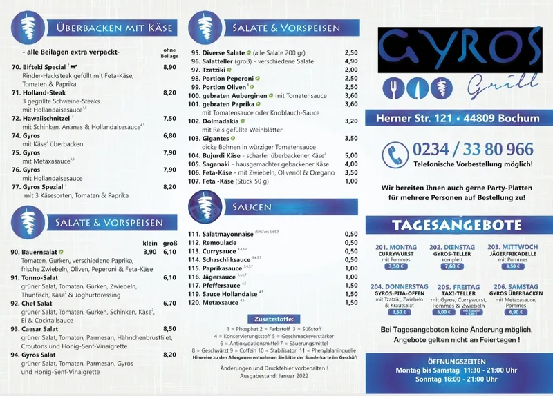 menu 1 of Gyros Grill