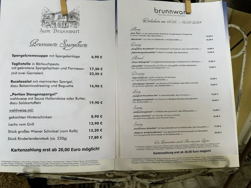 menu 0 of Brunnwart