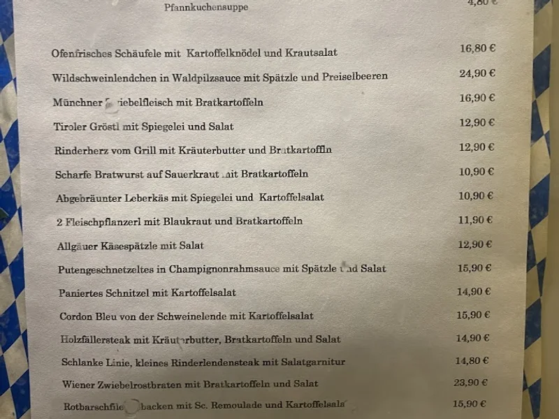 menu 1 of Restaurant Alte Heide