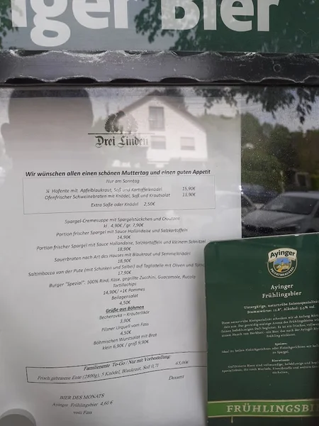 menu 2 of Drei Linden Schwabing-Freimann