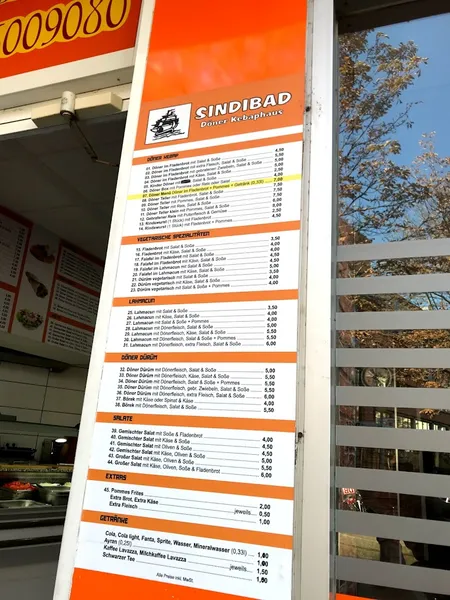 menu 2 of Sindibad Döner Kebabhaus