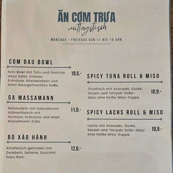 menu 0 of Gao Kitchen