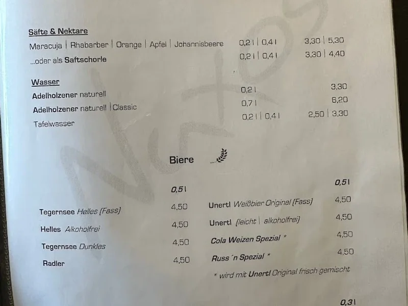 menu 2 of Taverna Naxos