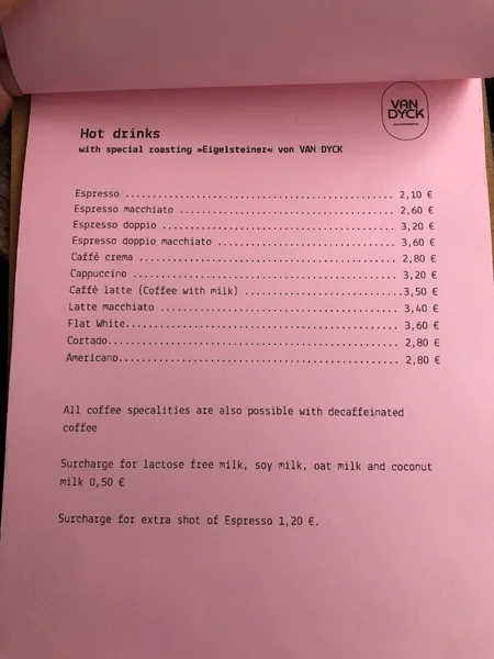 menu 1 of Jlöcklich - il caffè felice