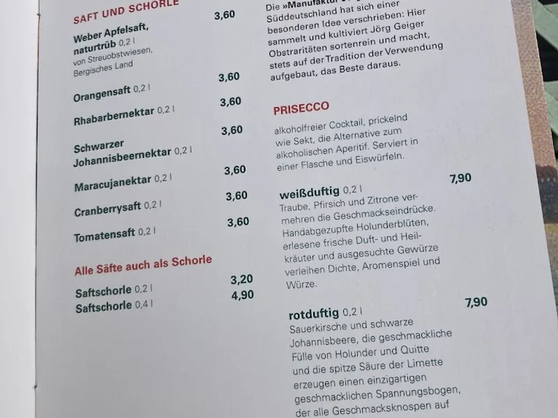 menu 0 of Café Sehnsucht