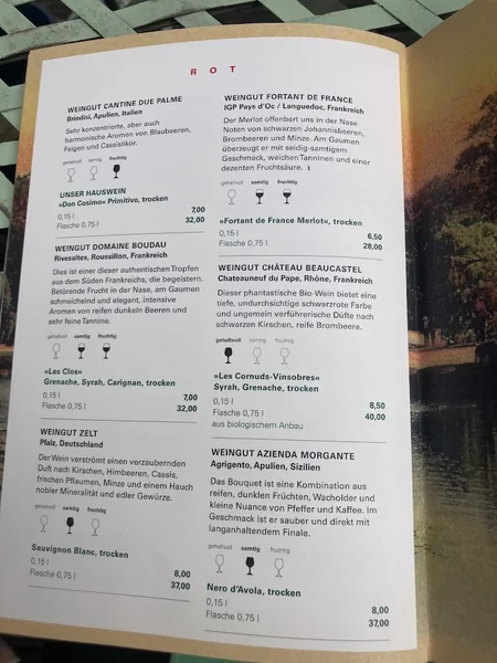 menu 1 of Café Sehnsucht
