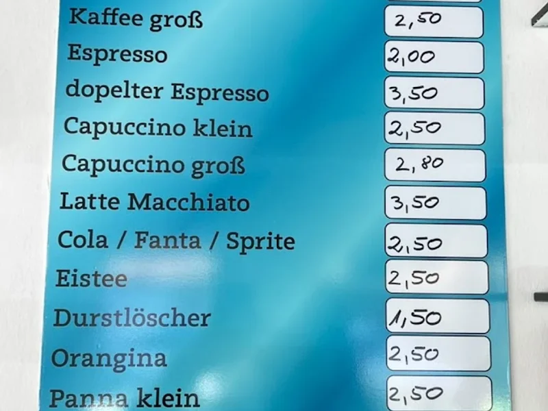 menu 1 of La Gelateria Romana