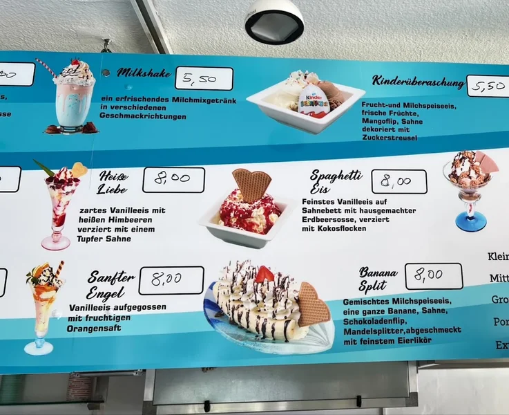 menu 2 of La Gelateria Romana