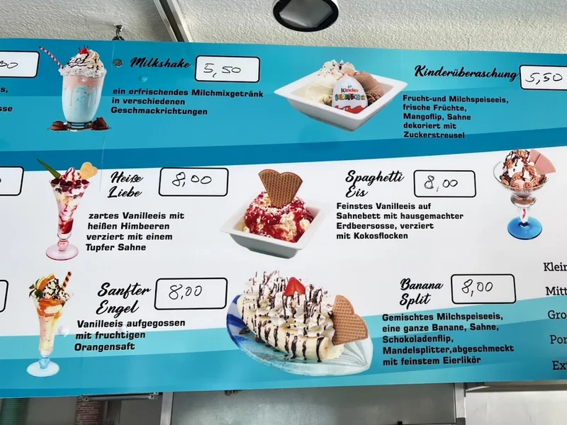 menu 2 of La Gelateria Romana