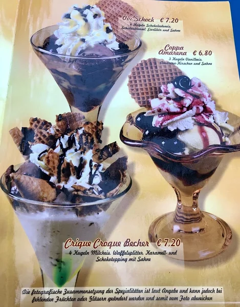 menu 2 of Eiscafé Venezia