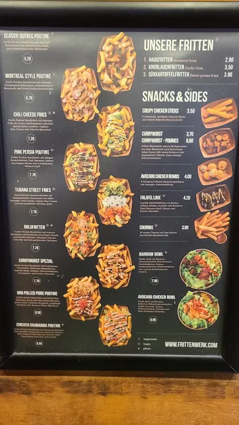 menu 2 of Frittenwerk Essen