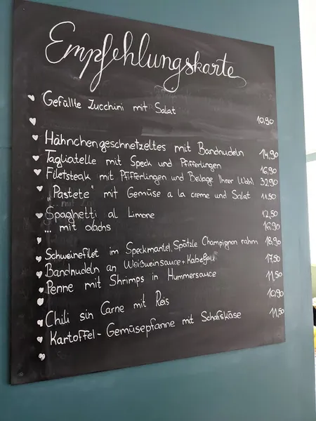 menu 2 of Judy's Pflug