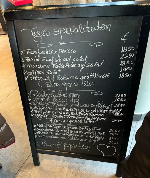 menu 2 of Linos Weinbar