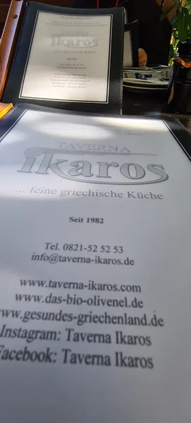 menu 0 of Restaurant Ikaros