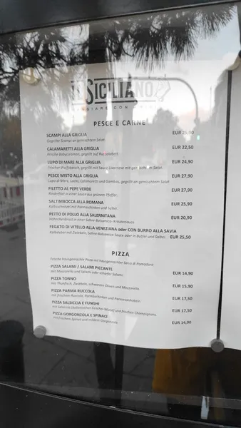 menu 1 of Il Siciliano