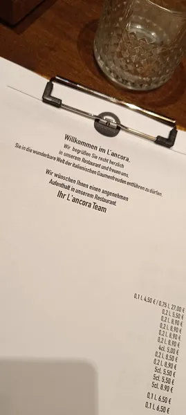 menu 2 of ristorante L ancora