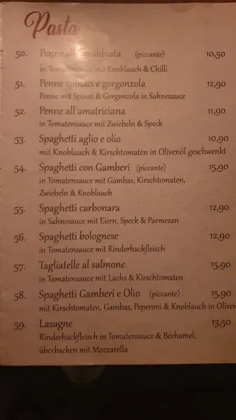 menu 2 of Pastalozzi GmbH & Co. KG