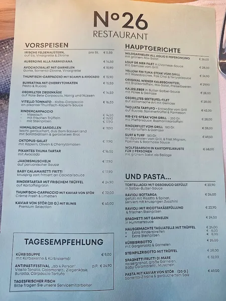 menu 0 of Nr 26