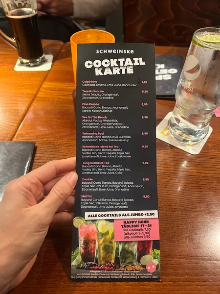 menu 0 of Schweinske Wilhelmsburg