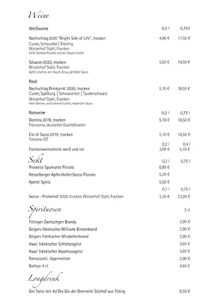 menu 1 of Gutmann am Dutzendteich