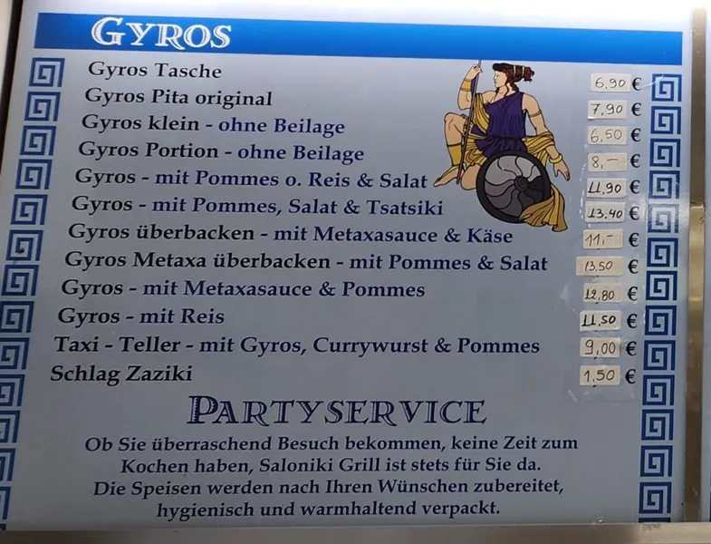 menu 0 of Gaststätte Saloniki Grill