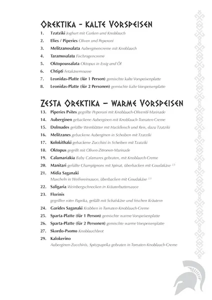 menu 2 of Restaurant Leonidas