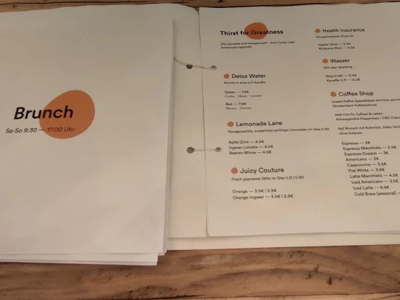 menu 2 of Botanista Café Club