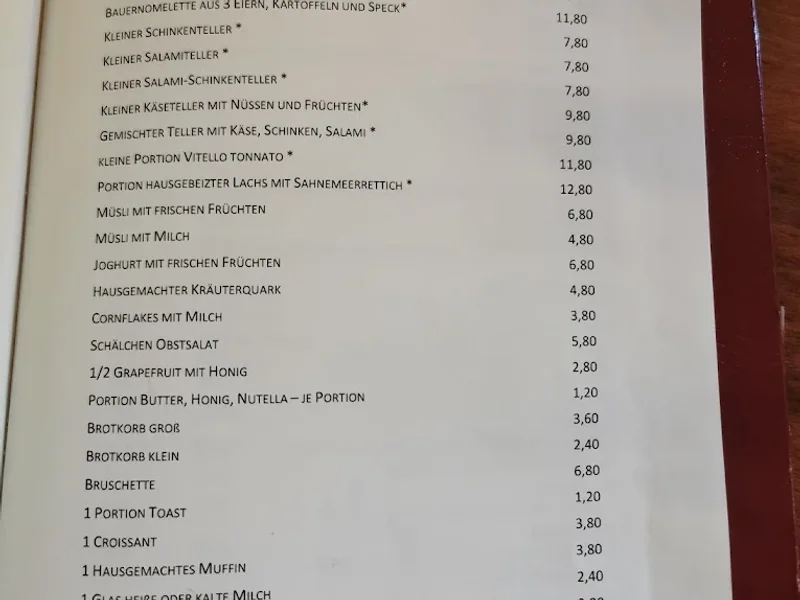 menu 0 of Café am Beethovenplatz