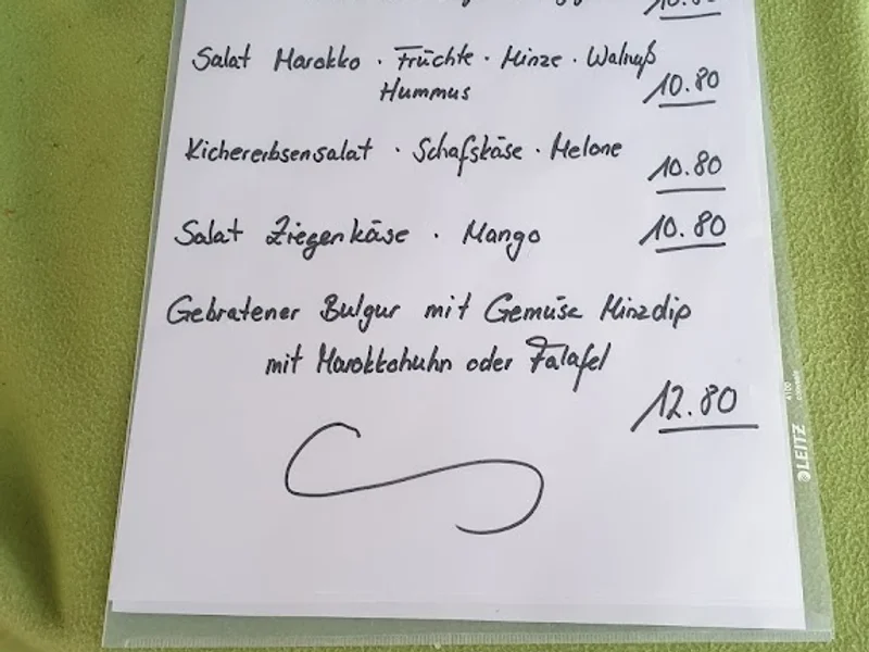 menu 2 of Café Zimt und Trallala